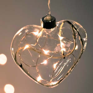 Decorate Your Home: Hanging Light - Clear Winter Heart