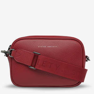 Plunder Bag With Webbed Strap - Rouge