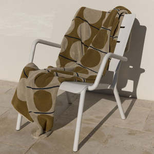 Market Beach Bags: Abacus Beach Towel - Oyster/Kumara