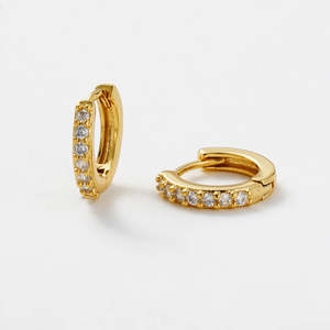 Jewellery 1: Ally Mini Huggie - Gold