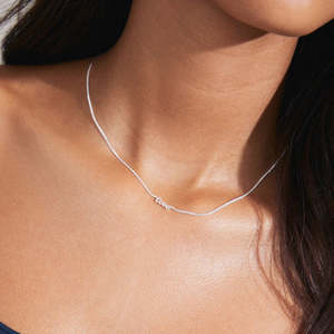 Jewellery 1: Love Recycled Necklace - Gold & Silver