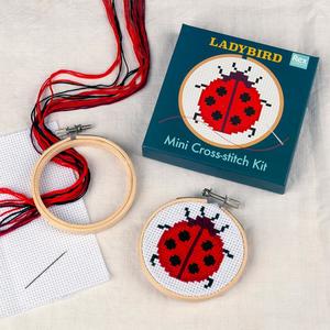 Play: Mini Cross-Stitch Kit - Ladybird