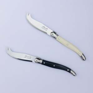 Kitchen: Short Cheese Knife - Ivory or Black