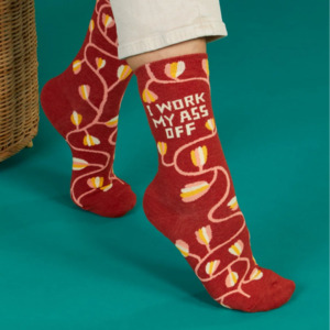 I Work My Ass Off - Crew Socks
