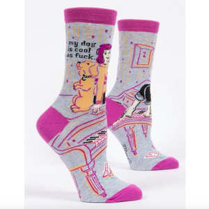 Socks: My Dog is Cool as F**k - Crew Socks