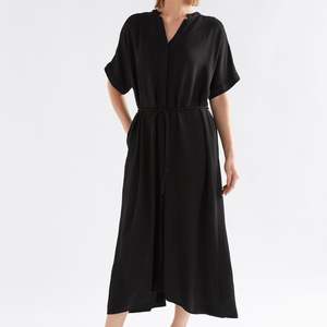 Omia Shirt Dress - Black