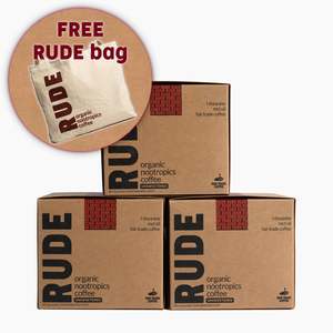 Fair Trade & Organic Nootropic Coffee - 90 Sachets - Unsweet