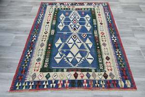 Handmade Fine Turkish Anatolian Kilim Rug Size: 170 x 147cm