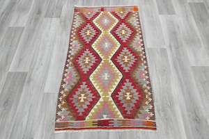 Handmade Fine Turkish Anatolian Kilim Rug Size: 142 x 82cm