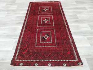 Persian Hand Knotted Baluchi Rug Size: 215 x 115cm