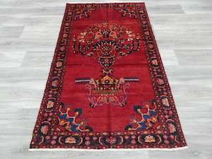 100 X 200cm: Persian Hand Knotted Shiraz Rug Size: 173 x 106cm