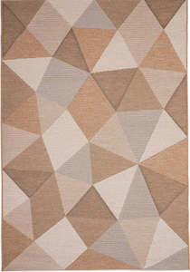Beige: Newport Indoor/Outdoor Flatweave Rug (96029-8019) Size: 200 x 290cm