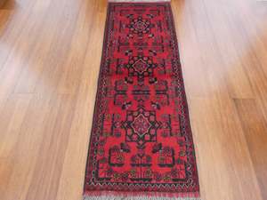 Afghan Hand Knotted Khal Mohammadi Rug Size: 56 x 152cm