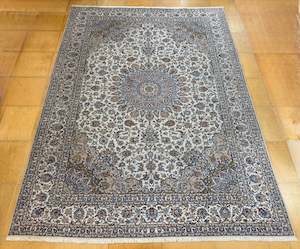 Natural Tones: Persian Hand Knotted Kashan Rug Size: 367x270 cm