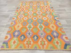 Afghan Hand Made Choubi Kilim Rug Size: 290 x 200cm