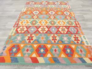 Afghan Hand Made Choubi Kilim Rug Size: 284 x 200cm