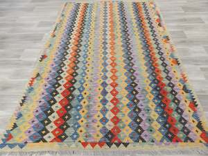 Afghan Hand Made Choubi Kilim Rug Size: 293 x 201cm