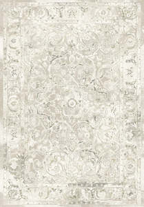 Beige: Faded Persian Design Argentum Rug (64392-6575)
