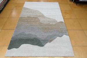 Abstract Design Textured Mehari Shaggy Rug (23162-6747) Size: 160 x 230cm