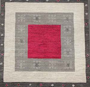 Warm Tones: Contemporary Design Infinity Square Rug (32546-8565) Size: 240 x 240cm