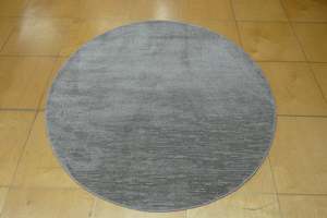 Modern Luxurious Textured Trentino Round Rug (41033-7121) Size: 160 x 160cm