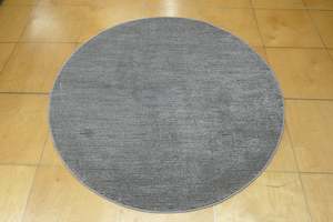 Modern Luxurious Textured Trentino Round Rug (41033-7131) Size: 160 x 160cm