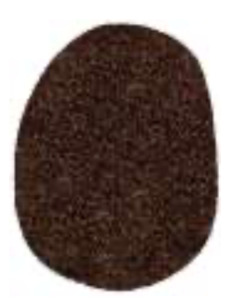 Twilight Shaggy Mocha Brown Colour Pebble Shape Rug Size: 160 x 230cm (39001-8822)