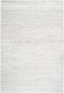 Plain: Thick Modern White Abrash Design Rug (23264-6474)