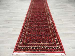 Oversized: Persian Hand Knotted Hossein Abad Runner Size: 80 x 1081cm