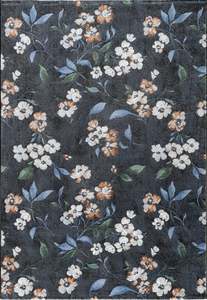 Warm Tones: Contemporary Design Luxurious Platinum Rug (83015-3262)