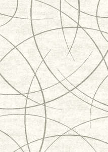 Modern Abstract Line Art Accent Rug (37161-6374)