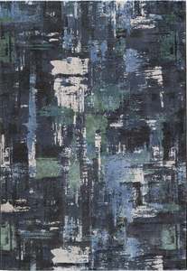 Abstract Brushstroke Design Luxurious Platinum Rug Size: 200 x 290cm (83029-3242)