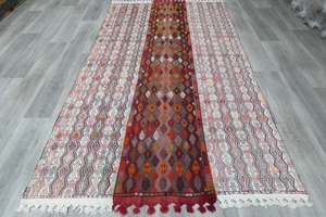 Multi: HANDMADE KURDISH KILIM RUG 260 X 152CM – AUTHENTIC RESWAN TRIBAL WOOL FLATWEAVE FROM CIHANBEYLI KULU KONYA | VINTAGE TURKISH NOMADIC AREA RUG