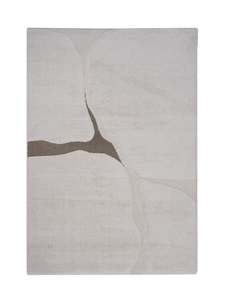 Beige: Luxe Textured Abstract Ridge Masai Rug Size: 200x290cm (14077-6292)