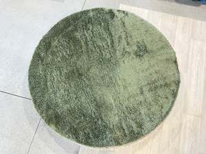 Dream Shaggy Green Colour Luxury Turkish Round Rug Size: 160 x 160cm
