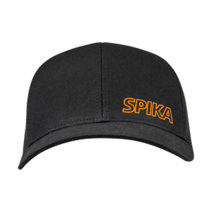 Accessories: Spika Go Trucker Flexfit Cap - Black