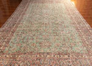 Vintage Hand-Knotted Turkish Rug