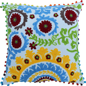 Cushions Nz: Hand Embroidered Cushion