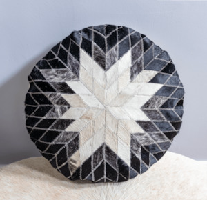 Cowhide Cushions: Round Cowhide Cushion