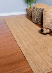 Natural Plain Jute Runner Rug