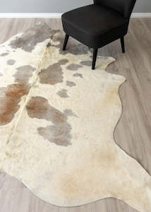 Grey Cowhide Rug (Size: 240 X 210 CM)