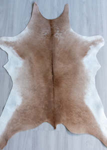 Calf Skin Rugs: Calfskin - Beige