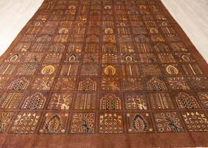 Vintage Tabriz Hand-Knotted Wool Persian Rug (Size: 280 X 380 CM)