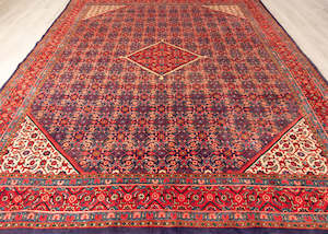Vintage Mahal Hand-Knotted Wool Persian Rug (Size: 290 X 410 CM)