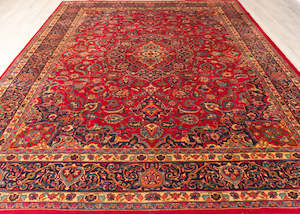 Vintage Yazd Hand-Knotted Wool Persian Rug (Size: 300 X 380 CM)