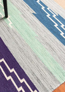 Modern Kilim Flatweave Wool Rug