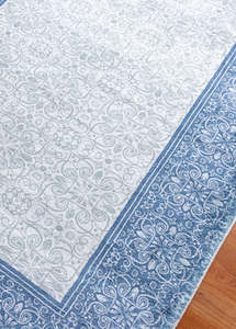 Blue And Grey Oriental Style Area Rug