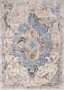 Neutral Rugs: Vintage Multi-Colour Area Rug
