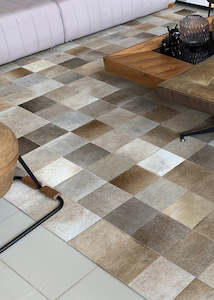 Animal Hides: Cowhide Patchwork Rug