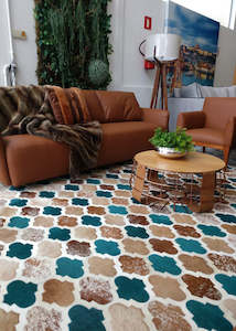 Cowhide Patchwork Rug